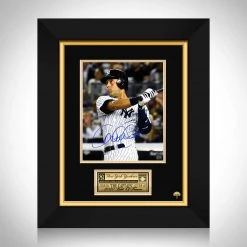 RARE-T New York Yankees Derek Jeter Photo Limited Signature Edition Studio Licensed Custom Frame Sports Memorabilia