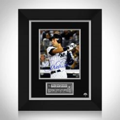 RARE-T New York Yankees Derek Jeter Photo Limited Signature Edition Studio Licensed Custom Frame Sports Memorabilia