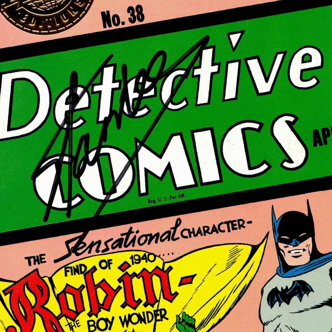 APW Batman 'The First Appearance Of Robin' Detective Comics #38 Hand-Signed By Stan Lee Custom Frame 3 APW Batman 'The First Appearance Of Robin' Detective Comics #38 Hand-Signed By Stan Lee Custom Frame