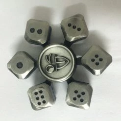 Deals For You 6 Dice Silver Spinner