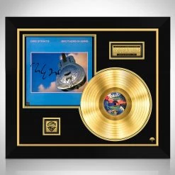 RARE-T Dire Straits Brothers In Arms Limited Signature Edition Studio Licensed Gold LP Custom Frame