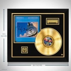 RARE-T Dire Straits Brothers In Arms Limited Signature Edition Studio Licensed Gold LP Custom Frame