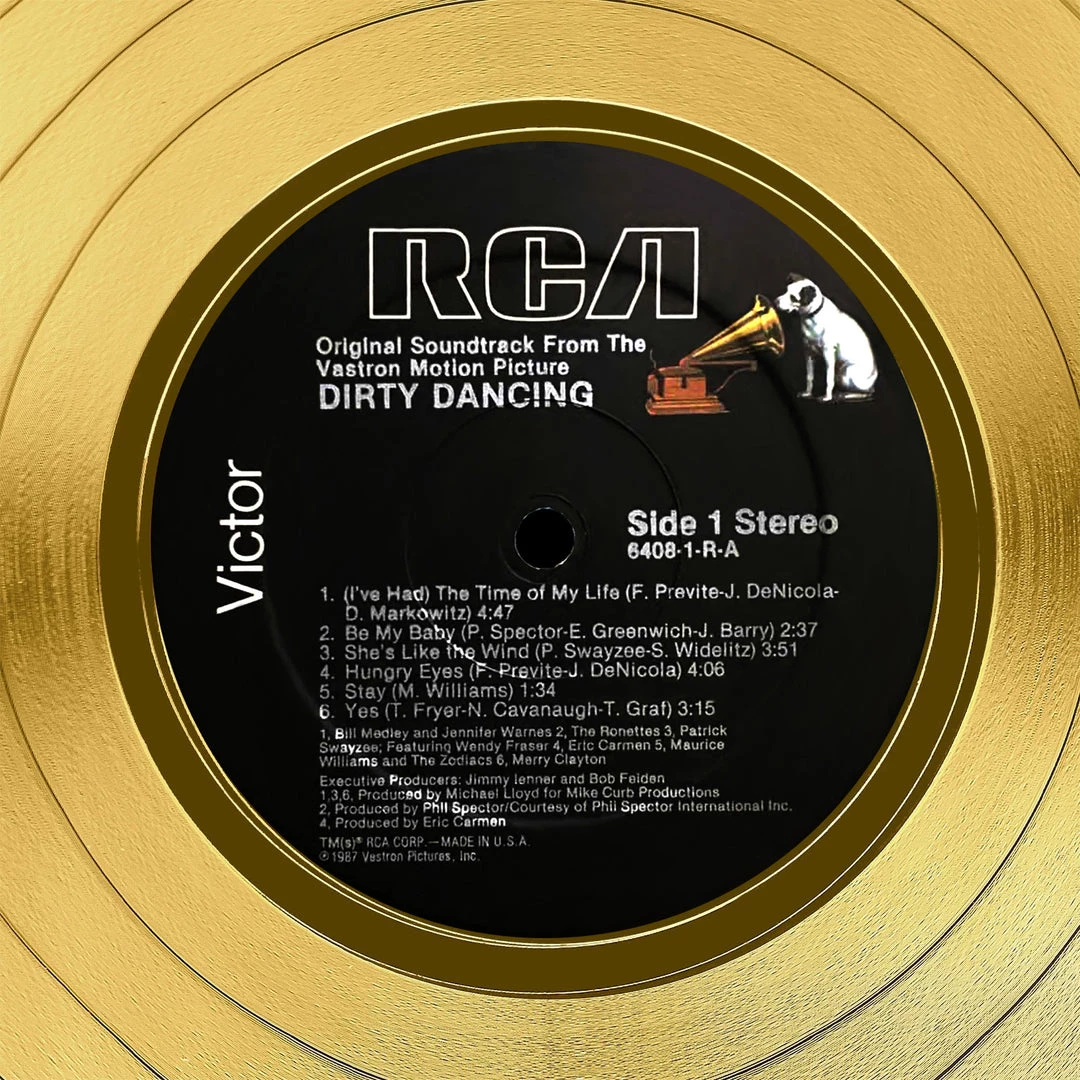 RARE-T Dirty Dancing Motion Picture Soundtrack Gold LP Limited Signature Edition Licensed Custom Frame Limited Edition Frames 2 RARE-T Dirty Dancing Motion Picture Soundtrack Gold LP Limited Signature Edition Licensed Custom Frame Limited Edition Frames