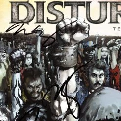 RARE-T Disturbed Ten Thousand Fists Limited Signature Edition Studio Licensed LP Cover Custom Frame