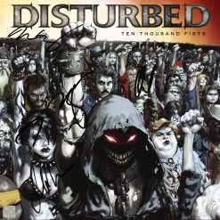 Rare-T Disturbed Ten Thousand Fists Limited Signature Edition Studio Licensed Gold LP Custom Frame Limited Edition Frames 17 Rare-T Disturbed Ten Thousand Fists Limited Signature Edition Studio Licensed Gold LP Custom Frame Limited Edition Frames