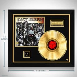 Rare-T Disturbed Ten Thousand Fists Limited Signature Edition Studio Licensed Gold LP Custom Frame Limited Edition Frames 20 Rare-T Disturbed Ten Thousand Fists Limited Signature Edition Studio Licensed Gold LP Custom Frame Limited Edition Frames