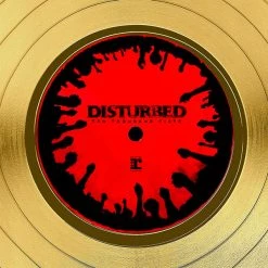Rare-T Disturbed Ten Thousand Fists Limited Signature Edition Studio Licensed Gold LP Custom Frame Limited Edition Frames 18 Rare-T Disturbed Ten Thousand Fists Limited Signature Edition Studio Licensed Gold LP Custom Frame Limited Edition Frames