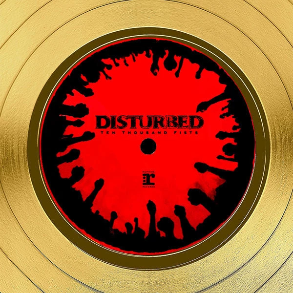 Rare-T Disturbed Ten Thousand Fists Limited Signature Edition Studio Licensed Gold LP Custom Frame Limited Edition Frames 6 Rare-T Disturbed Ten Thousand Fists Limited Signature Edition Studio Licensed Gold LP Custom Frame Limited Edition Frames