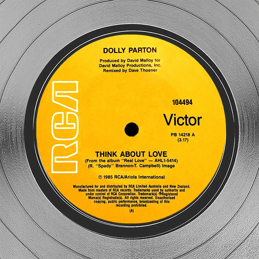 RARE-T Dolly Parton - Think About Love Platinum LP Limited Signature Edition Studio Licensed Custom Frame Limited Edition Frames 5 RARE-T Dolly Parton - Think About Love Platinum LP Limited Signature Edition Studio Licensed Custom Frame Limited Edition Frames