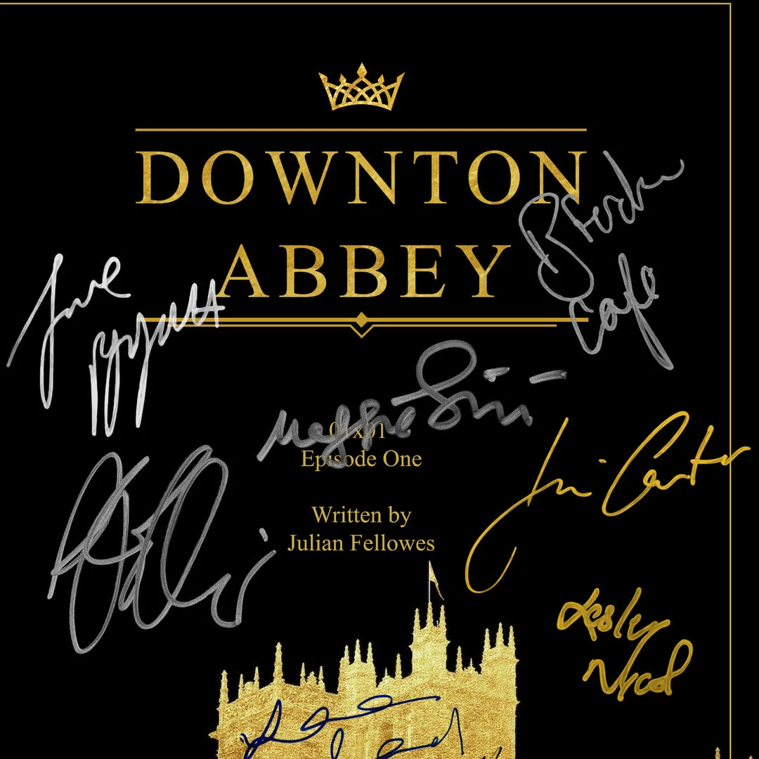 RARE-T Downton Abbey Script Limited Signature Edition Studio Licensed Custom Frame 6 RARE-T Downton Abbey Script Limited Signature Edition Studio Licensed Custom Frame