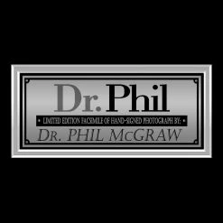RARE-T Dr. Phil Limited Signature Edition Studio Licensed Photo Custom Frame Limited Edition Frames