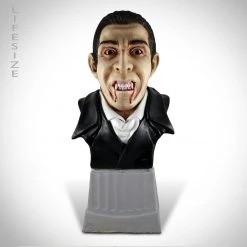 Les Envahisseurs Ready To Ship! 48 Hour Shipping! Vintage Dracula Limited Edition Head Bust Statue By Renowned Special Effects Artist Miles Teves