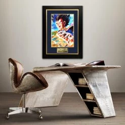 VAULT COLLECTIBLES Dragon Ball Z Original Artwork Print Hand Signed By Greg Horn Rare-T Exclusive Custom Frame Signed Memorabilia