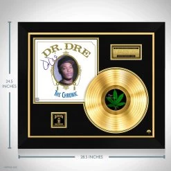 RARE-T Dr Dre The Chronic Gold LP Limited Signature Edition Studio Licensed Custom Frame Limited Edition Frames