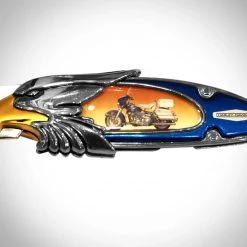 RARE-T Franklin Mint- Vintage Harley Davidson Electra Glide Collector Pocket Knife 6 RARE-T Franklin Mint- Vintage Harley Davidson Electra Glide Collector Pocket Knife