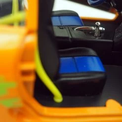 Toy Wonders Fast & Furious Brian's 2001 Toyota Supra Orange Die Cast Car Custom Museum Display Ready To Ship! 48 Hour Shipping!