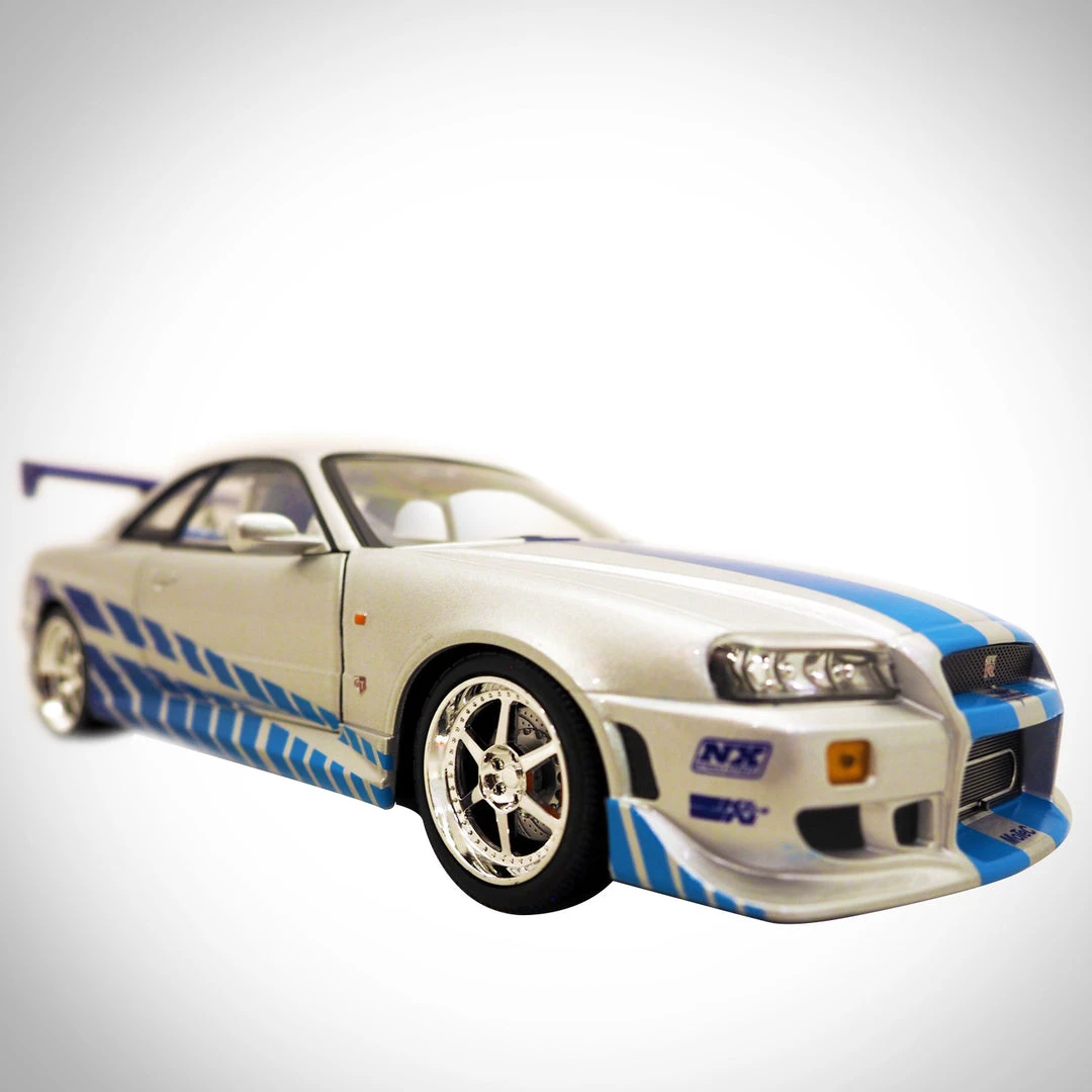 Toy Wonders Fast & Furious Brian's 1999 Nissan Skyline Gt-R Die Cast Car Custom Museum Display Die-Cast Vehicles 2 Toy Wonders Fast & Furious Brian's 1999 Nissan Skyline Gt-R Die Cast Car Custom Museum Display Die-Cast Vehicles