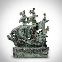 RARE-T Galleon 1803 Cast Bronze Elizabethan Era
