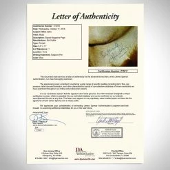 PPC Elton John - Jsa Certified Hand-Signed Magazine Cover By Elton John Custom Frame Signed Memorabilia