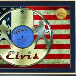 G.R.O. Limited Edition Frames Elvis Gold Laser Etched Lp Rare-T Exclusive Limited Edition Custom Frame