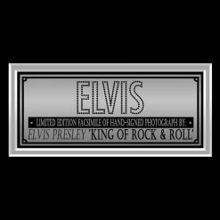 RARE-T Elvis Presley Leather Jacket Photo Limited Signature Edition Studio Licensed Custom Frame