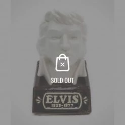 RARE-T Elvis Presley Memorial 1977 Collectors Series Decanter/Statue