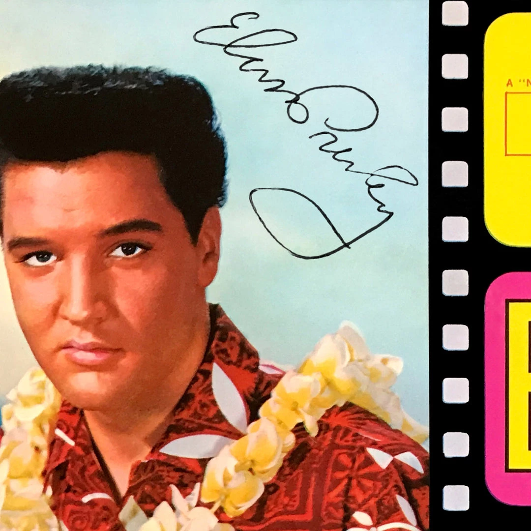 RARE-T Limited Edition Frames Elvis Presley Blue Hawaii Gold LP Limited Signature Edition Studio Licensed Custom Frame 2 RARE-T Limited Edition Frames Elvis Presley Blue Hawaii Gold LP Limited Signature Edition Studio Licensed Custom Frame