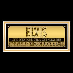 RARE-T Limited Edition Frames Elvis Presley Photo Limited Signature Edition Studio Licensed Custom Frame