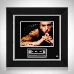 RARE-T Eminem Tattoo Photo Limited Signature Edition Studio Licensed Custom Frame Limited Edition Frames