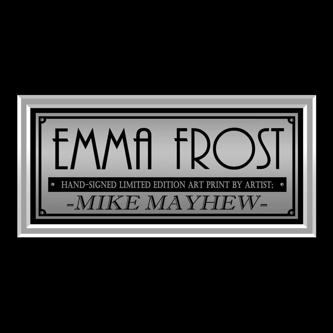 VAULT COLLECTIBLES Emma Frost- Hand-Signed Artwork Print By Artist Mike Mayhew Custom Frame 5 VAULT COLLECTIBLES Emma Frost- Hand-Signed Artwork Print By Artist Mike Mayhew Custom Frame