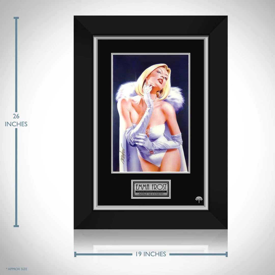 VAULT COLLECTIBLES Emma Frost- Hand-Signed Artwork Print By Artist Mike Mayhew Custom Frame 3 VAULT COLLECTIBLES Emma Frost- Hand-Signed Artwork Print By Artist Mike Mayhew Custom Frame