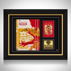 RARE-T Enter The Dragon Transcript Limited Signature Edition Studio Licensed Custom Frame