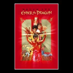 RARE-T Enter The Dragon Transcript Limited Signature Edition Studio Licensed Custom Frame