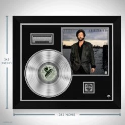 Rare-T Eric Clapton August Limited Signature Edition Studio Licensed Platinum LP Custom Frame