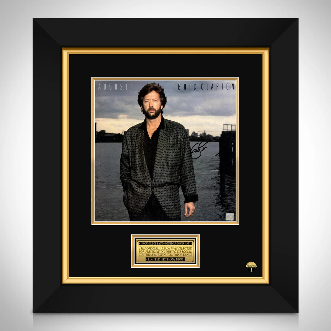 RARE-T Limited Edition Frames Eric Clapton August Limited Signature Edition Studio Licensed LP Cover Custom Frame 1 RARE-T Limited Edition Frames Eric Clapton August Limited Signature Edition Studio Licensed LP Cover Custom Frame