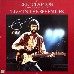RARE-T Eric Clapton Live In The Seventies Gold LP Limited Signature Edition Studio Licensed Custom Frame 13 RARE-T Eric Clapton Live In The Seventies Gold LP Limited Signature Edition Studio Licensed Custom Frame