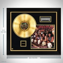 Rare-T Exodus - Pleasures Of Flesh Limited Signature Edition Studio Licensed Gold LP Custom Frame Limited Edition Frames