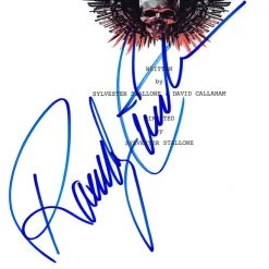 PPC NEW The Expendables - Beckett Certified Hand-Signed Script By Randy Couture Custom Frame 17 PPC NEW The Expendables - Beckett Certified Hand-Signed Script By Randy Couture Custom Frame