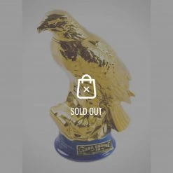 RARE-T Ezra Brooks Whisky - 24K Gold Eagle Collectors Series 1971 Decanter/Statue