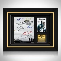RARE-T The Fate And The Furious 8 Script Limited Signature Edition Studio Licensed Custom Frame Limited Edition Frames