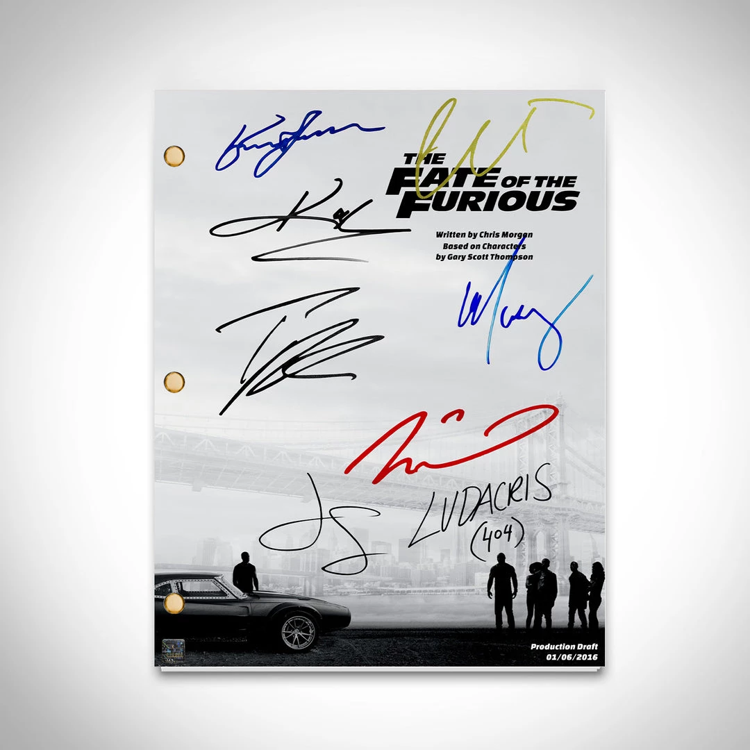RARE-T The Fate And The Furious 8 Script Limited Signature Edition Studio Licensed Custom Frame Limited Edition Frames 4 RARE-T The Fate And The Furious 8 Script Limited Signature Edition Studio Licensed Custom Frame Limited Edition Frames