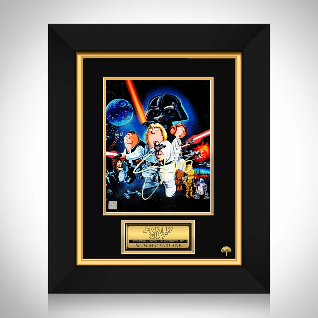 RARE-T Family Guy Star Wars Photo Seth MacFarlane Limited Signature Edition Studio Licensed Custom Frame Limited Edition Frames 1 RARE-T Family Guy Star Wars Photo Seth MacFarlane Limited Signature Edition Studio Licensed Custom Frame Limited Edition Frames