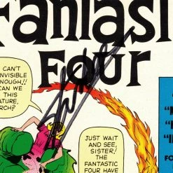 RARE-T The Fantastic Four #1 Stan Lee Limited Signature Edition Comic Book Cover Art Custom Frame
