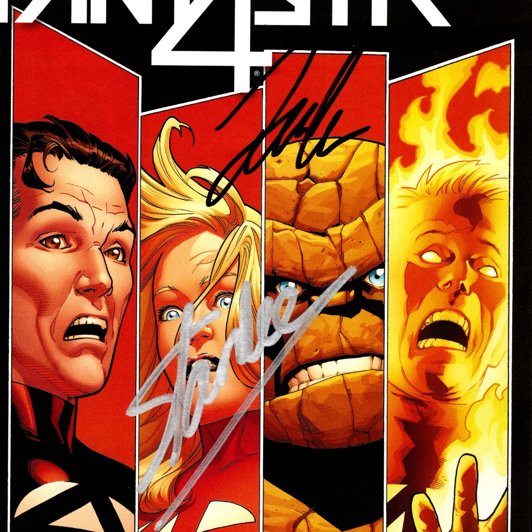APW Fantastic Four- 'Fantastic 4 #1' Hand-Signed Comic Book By Artist Leonard Kirk & Stan Lee Custom Frame Signed Memorabilia 2 APW Fantastic Four- 'Fantastic 4 #1' Hand-Signed Comic Book By Artist Leonard Kirk & Stan Lee Custom Frame Signed Memorabilia