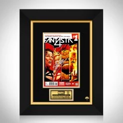 APW Fantastic Four- 'Fantastic 4 #1' Hand-Signed Comic Book By Artist Leonard Kirk & Stan Lee Custom Frame Signed Memorabilia