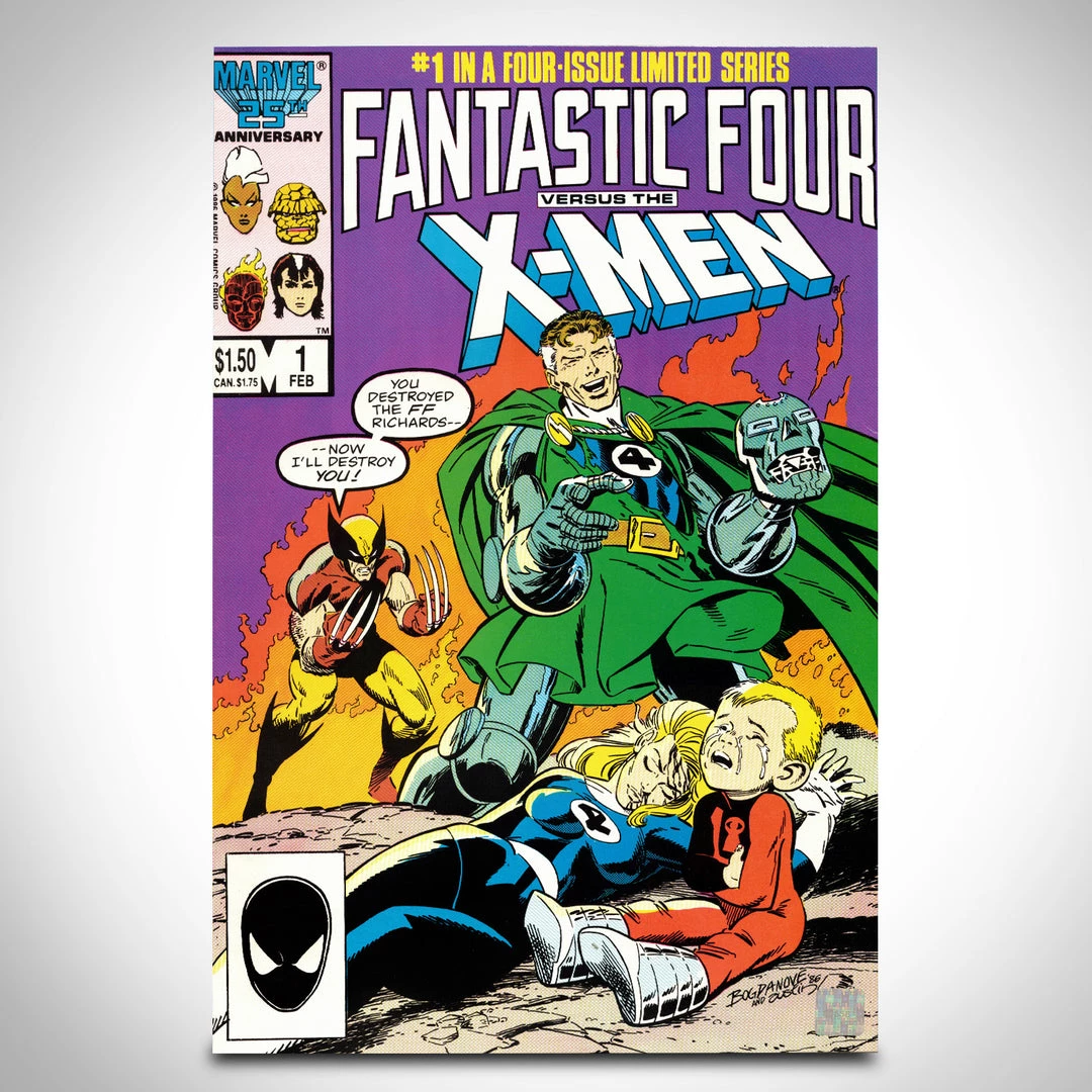 APW Fantastic Four Vs X-Men #1 Feb (1986) Hand-Signed Comic Book By Jon Bogdanove Custom Frame 3 APW Fantastic Four Vs X-Men #1 Feb (1986) Hand-Signed Comic Book By Jon Bogdanove Custom Frame