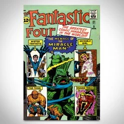 APW Fantastic Four 'Official Marvel Index #1 Dec (1985)' Hand-Signed Comic Book By Stan Lee Custom Frame