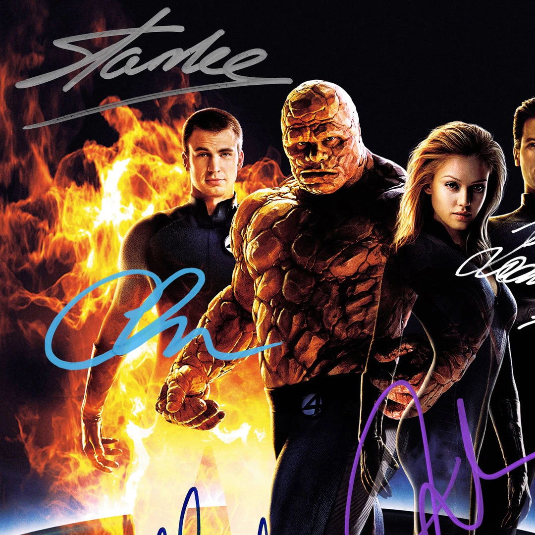 RARE-T Limited Edition Frames Fantastic Four Limited Signature Edition Studio Licensed Movie Mini Poster Custom Frame 4 RARE-T Limited Edition Frames Fantastic Four Limited Signature Edition Studio Licensed Movie Mini Poster Custom Frame