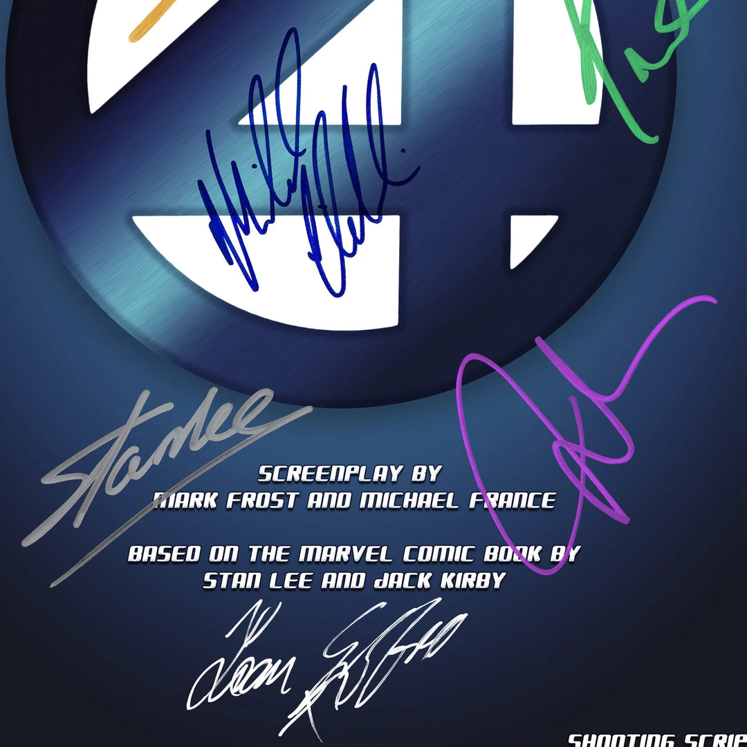 RARE-T Fantastic Four 2005 Script Limited Signature Edition Studio Licensed Custom Frame 7 RARE-T Fantastic Four 2005 Script Limited Signature Edition Studio Licensed Custom Frame