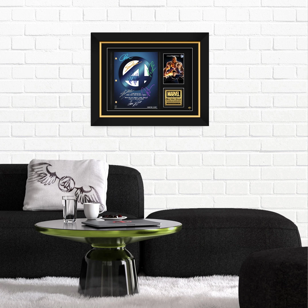 RARE-T Fantastic Four 2005 Script Limited Signature Edition Studio Licensed Custom Frame 2 RARE-T Fantastic Four 2005 Script Limited Signature Edition Studio Licensed Custom Frame